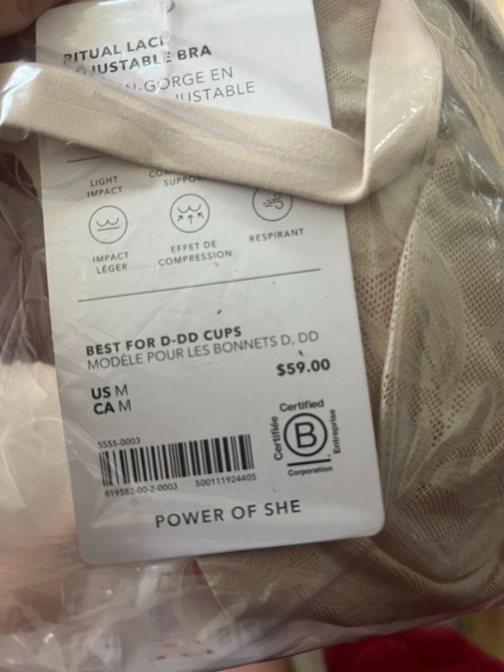 NEW Athleta Ritual Lace Adjustable Bra Light Support - Picture 11 of 11